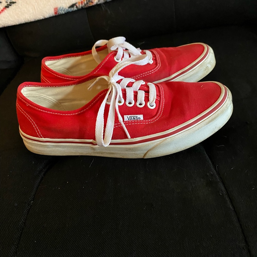 Women’s Red Vans Size 8.5